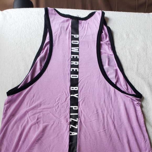 VS PINK Muscle Tee Tank Top Purple - Picture 6 of 6